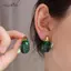 AqToCna 1 Cặp Màu Tối Giản Trong Suốt Giọt Nước Nhựa Bông Tai Thiết Kế Thời Trang Cảm Giác Nữ Bông Tai Trang Sức Phụ Kiện Quà Tặng AqToCna
