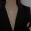 AqToCna Cá Tính Đơn Giản Đôi Trái Tim Choker Nelace Cho Nữ Mặt Dây Trái Tim Rỗng Nelace Xương Đòn Dây Chuyền Cô Gái Quà Tặng Trang Sức AqToCna