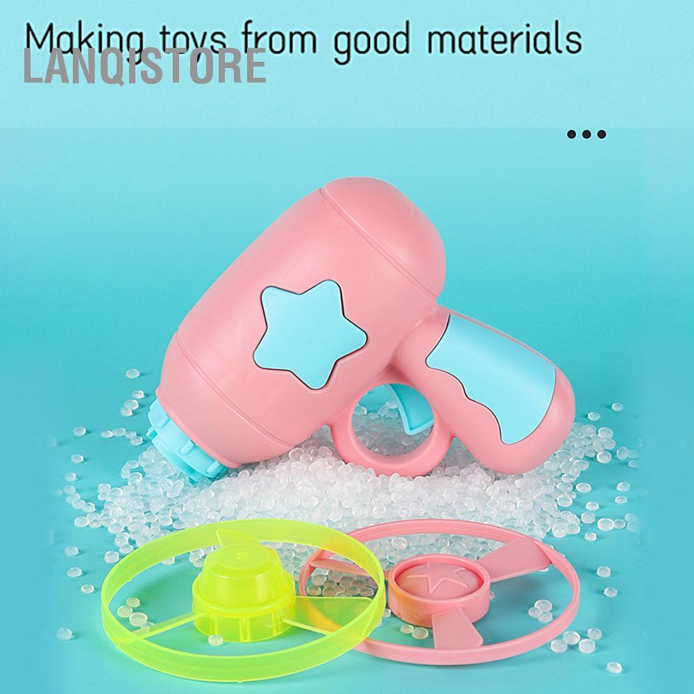 lanqistore Đĩa bay con quay hồi chuyển 2 trong 1 Súng phóng đĩa Đồ chơi Bộ đồ chơi tương tác cho trẻ em (7 chiếc)