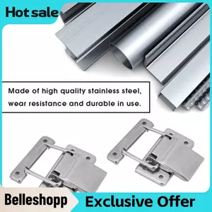Belleshopp Chốt Chốt Bấm 2 Chiếc Tủ Phần Cứng Bằng Thép Không Gỉ Vỏ Lò Xo Bắt Chuyển Đổi
