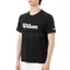 Quần vợt nam Wilson in bảng chữ cái ngắn tay 200GSM Áo sơ mi thông thường chất lượng cao mềm mại