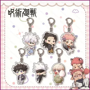 YT4 JUJUUTSU KAISEN Móc Khóa Túi Anime Mặt Dây Chuyền Móc Khóa Acrylic Gojo Satoru Itadori Yuji Đồ Ăn Nhẹ Dễ Thương Móc Chìa Khóa Hai Mặt