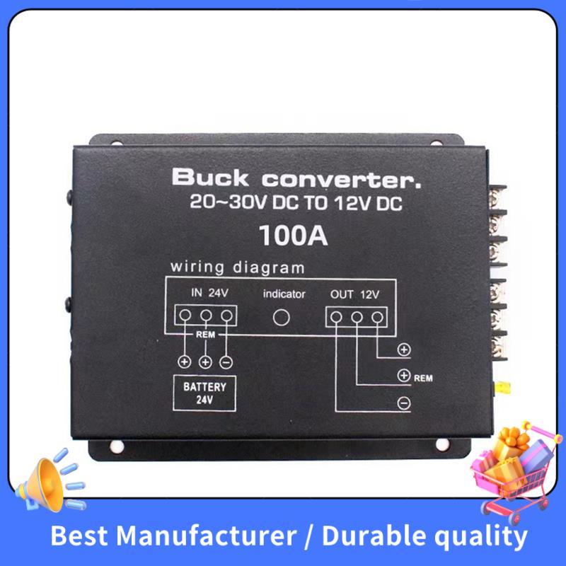 Bộ Chuyển Đổi Điện Ô Tô 100A DC 24V Sang 12V Bộ Chuyển Đổi Điện Có Điều Khiển Nhiệt Độ Cho Xe Golf Câu Lạc Bộ Xe Tải Xe Buýt