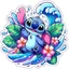 Stitch Sticker Cửa Sổ Thân Cửa Sổ Trang Trí Phòng Tủ Lạnh Vali Tự Dính Chống Thấm Nước Miếng Dán