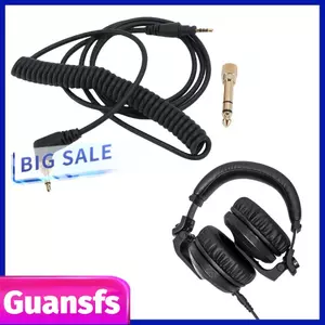 Guansfs Guansfs Gugxiom Cáp Âm Thanh Cuộn Cho Pioneer DJ HDJ CUE1 CUE1BT X5 X7 S7 Tai Nghe Mở Rộng Góc Phải 90 Độ Với Bộ Chuyển Đổi 6.35 Mm