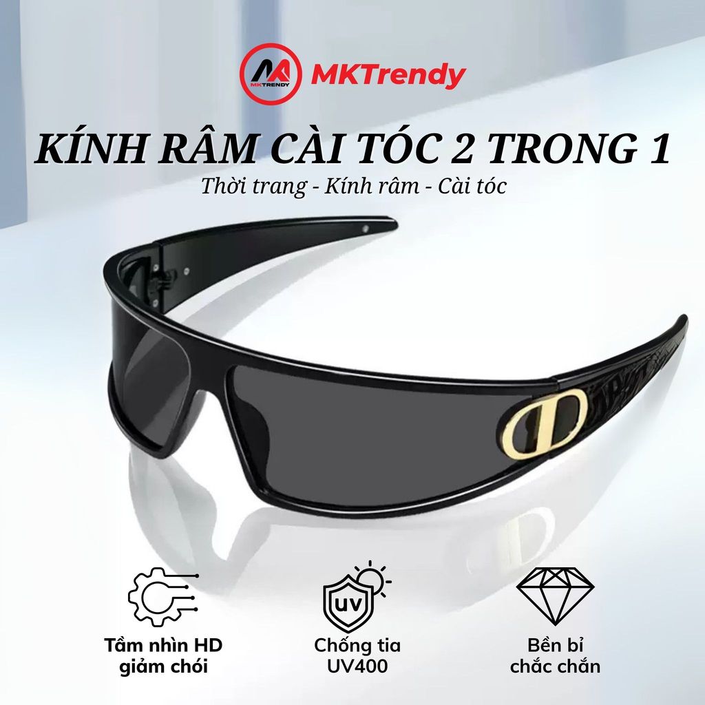 [Live x MKTRENDY] Kính râm cài tóc T10 đa phong cách 2 trong 1 băng đô thời trang sang trọng