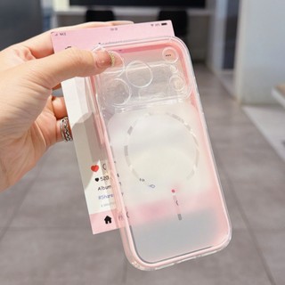 Chặn màu 2 trong 1 thích hợp cho ốp điện thoại iPhone 16 Promax, thay đổi ngay lập tức 17, bao gồm tất cả 15, trong suốt 14, chống rơi 13, silicone