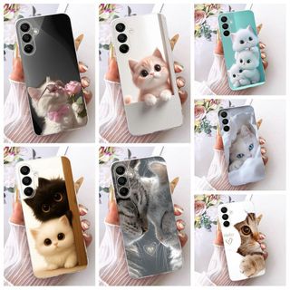 Dành Cho Samsung Galaxy Galaxy A16 4G 5G Vỏ SM-A165F SM-A166B Ốp lưng Mèo Hoạt Hình Dễ Thương Cho Samsung A26 SM-A266B A 26 A 16 Ốp Mềm