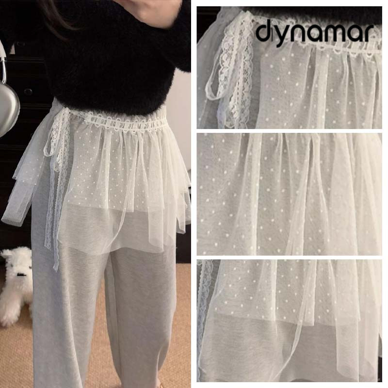 【dynamar】Váy ngắn thời trang phối ren lưới, kiểu dáng suông, nhiều kiểu dáng dành cho nữ.