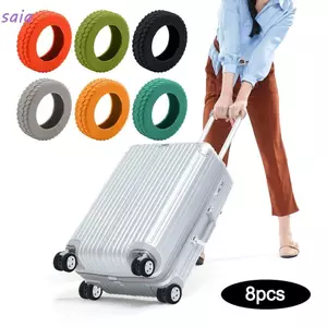 SAIA 8 Chiếc Vali Bánh Xe Bảo Vệ, Âm Thanh Im Lặng Giảm Bánh Xe Mang Hành Lý Du Lịch Bánh Xe, Phụ Kiện Vali Đa Năng Giảm Tiếng Ồn Hành Lý Bánh Xe Bảo Vệ Hành Lý