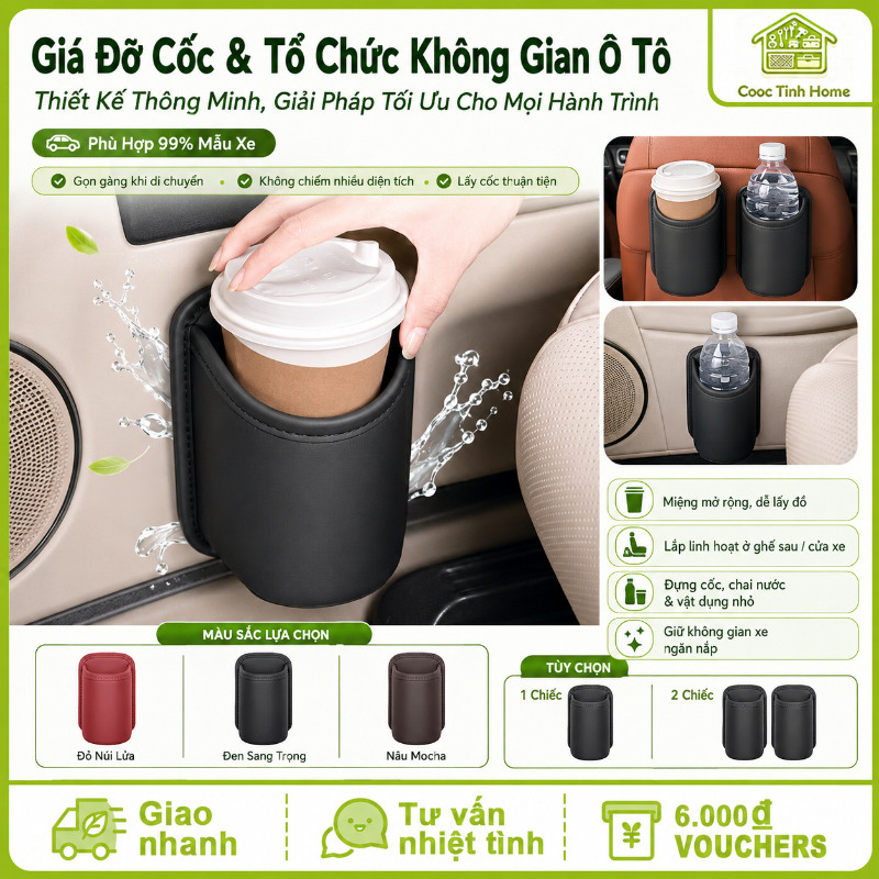 Giá Đỡ Cốc & Tổ Chức Không Gian Ô Tô - Thiết Kế Thông Minh, Giải Pháp Tối Ưu Cho Mọi Hành Trình