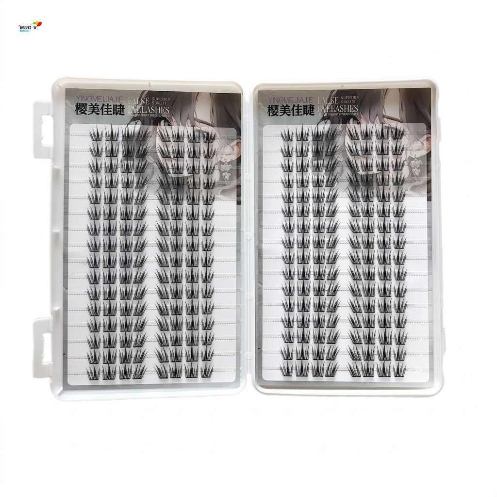 Phong cách Manga tự nhiên Lông mi giả Cụm đơn Thân cây vô hình C Curl 9-13mm