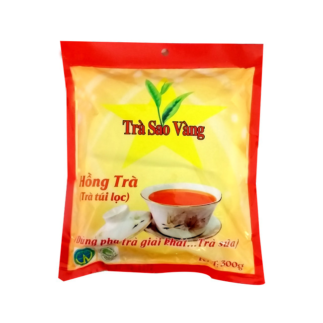 [LỐC 25 GÓI] Hồng trà túi lọc Sao Vàng Gói 300g