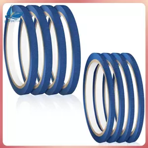 8 Cuộn Băng Họa Sĩ Xanh, Băng Họa Sĩ Mỏng Rộng 0,11 Inch, 0,27 Inch Và Băng Họa Sĩ Xanh Để Vẽ Tranh, Viền