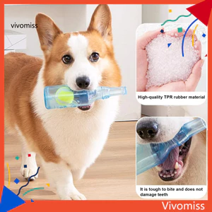 Đồ chơi nhai chó Tpr mực bền bỉ có bóng Tennis – Đồ chơi bình nước dành cho chó nhỏ vừa – Quà tặng huấn luyện chơi thú cưng hoàn hảo cho chó Chai nước dành cho trí tuệ