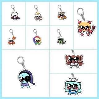 Móc khóa Acrylic 6cm Anime Dandy 's World - Dandy / Razzle / Dazzle, Thiết kế dễ thương & ma quái, Quà tặng