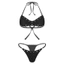 Nyeemya Nữ Phong Cách Rock Khoen Lỗ Bikini Bộ Đồ Tắm Không Miếng Lót Dây Áo Ngực Bơi Và Quần Đùi Nẹp Đáy Quần Bơi Cho Bể Bơi Lướt Sóng Đi Biển