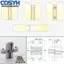 <cosyh>Door Hinges Accessories Concealed Cabinet Wooden Boxes Repair Tool Set