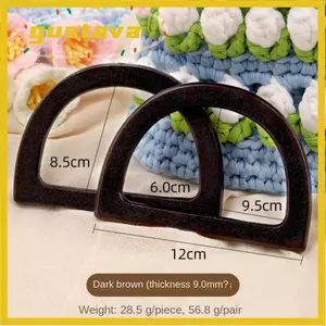 Tay cầm túi GUSTAVA, Tay cầm vòng chữ D đầy màu sắc tự làm, Túi xách tay cầm hình chữ D thời trang