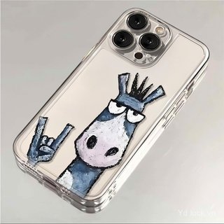 Ốp lưng trong suốt thời trang trừu tượng ngộ nghĩnh Ngựa Bán chạy Thích hợp cho iPhone 17promax / 16promax / 13 / 15pro / xr / 14pro / 13promax / 16plus / 17 Vỏ điện thoại chống sốc