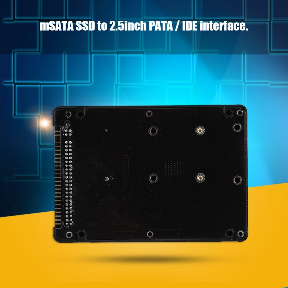 Vỏ SSD STABFOAM mSATA sang IDE 2,5 inch, cổng song song không hộp ổ cứng hộp đựng ổ cứng, với hiệu suất ổn định Bộ chuyển đổi IDE màu đen / trắng 44 chân phục hồi dữ liệu