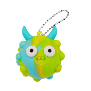 < Pluscloth > Đồ chơi bóng giảm căng thẳng bong bóng Popping Devil Horn có móc khóa – Đồ chơi bật bong bóng giải nén bằng silicon Fidget dành cho trẻ em Người lớn Tiện ích chống căng thẳng di động Đẩy