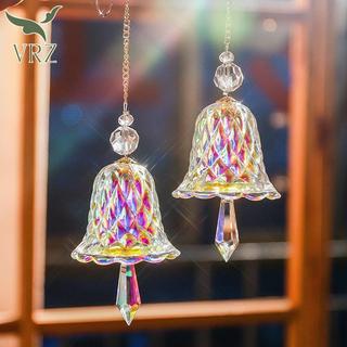 VRZ Pha Lê Chuông Gió Treo Suncatcher Gió Nhạc Chuông Kính Lăng Kính Cầu Vồng Máy Làm Xe Mặt Dây Chuyền Cửa Sổ Trang Trí Sân Vườn HOT