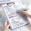 Thư mục kẹp BEABOUT A4, 360° Thư mục tập tin kẹp đôi có thể xoay được, Clipboard chống nước đa chức năng bền bỉ Văn phòng trường học