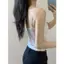 Milyfashion Nhiều Màu Ren Rỗng Sling Có Miếng Lót Ngực Mùa Hè Phong Cách Mới Ngọt Cay Gợi Cảm Bên Ngoài Mặc Không Tay Ngắn Top BEGY