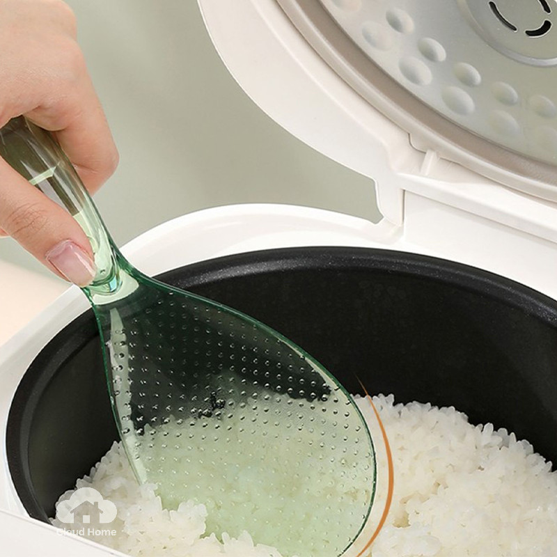 🌤️COD🌤️Muỗng xới cơm trong suốt chống dính tự đứng cao cấp/Muỗng Cơm Cấp Thực Phẩm /Muỗng xới cơm vá cơm