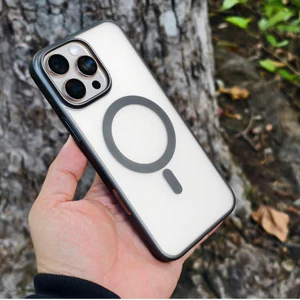 Ốp Lưng Likgus Airbag Nhám Mờ Cho iPhone 16 Pro Max - Viền Camera Kim Loại, Hỗ Trợ Sạc Từ Tính Magnetic