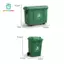 Gamchiano 2 Cái 1 / 12 Nhà Búp Bê Thùng Rác Thu Nhỏ Thùng Rác Mô Hình Nhà Búp Bê Chất Thải