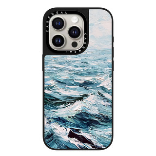 CASENEAL Tranh sơn dầu sóng Vỏ điện thoại gương chất lượng cao Thích hợp cho iPhone 17ProMax 17pro 17 air 16promax 16 15promax 15 14promax 13 13promax Ốp lưng cứng chống rơi thời trang
