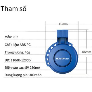 Chuông xe đạp điện 4 chế độ, 120dB, sạc lại được, giá đỡ tay lái chống nước IP65