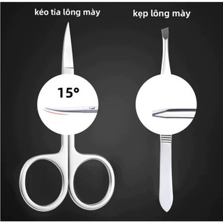 Kềm cắt móng tay bằng thép không gỉ - Bộ dụng cụ làm móng tay 19 món tiện lợi, chân và mặtphù hợp cho chăm sóc tay