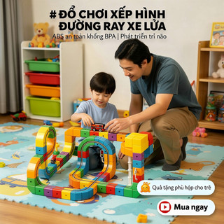 Đồ chơi xây dựng đường ray xe lửa ABS BPA Phát triển trí não miễn phí Quà tặng câu đố sáng tạo cho trẻ em