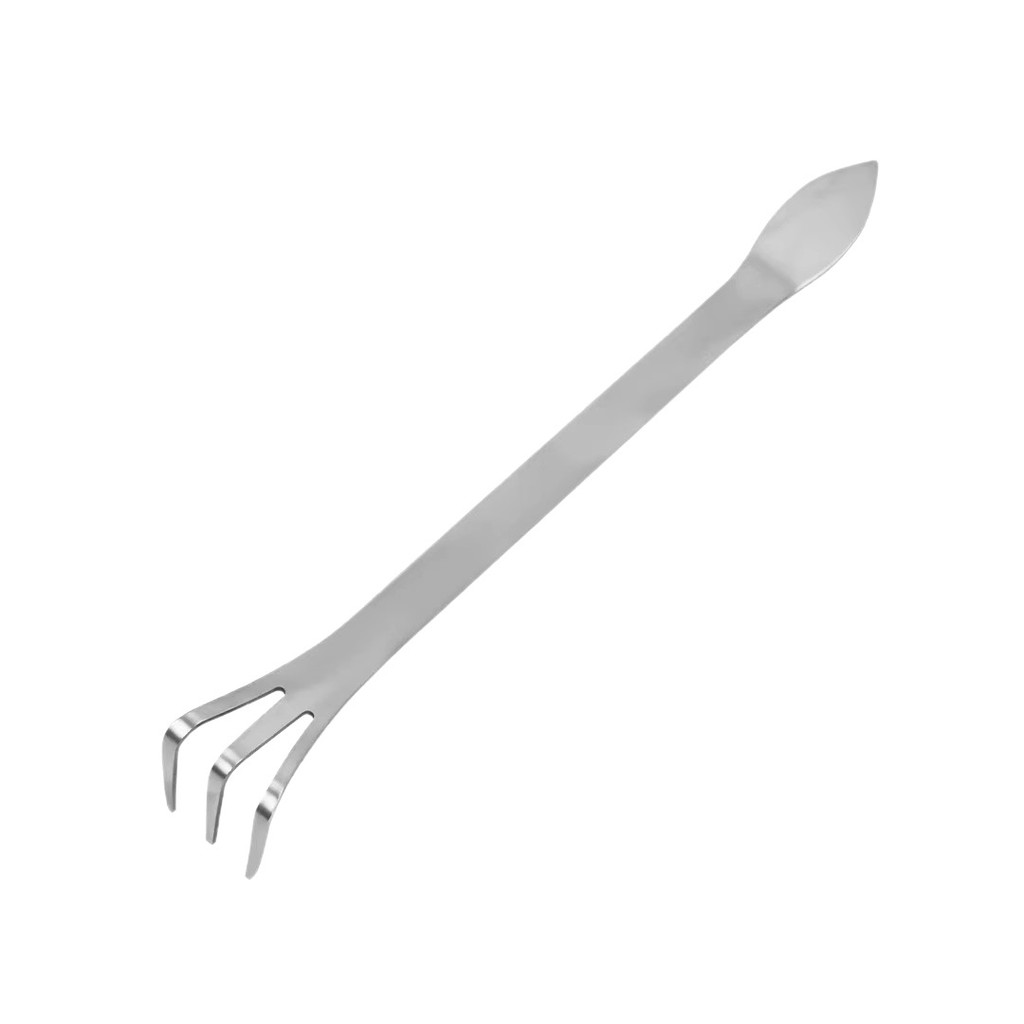 Mới Cây Cảnh Rake Hộ Gia Đình Thép Không Gỉ Tay Rake Hai Đầu Bấm Đất Dao Mầm Chọn Handmade Làm Cây Cảnh Dụng Cụ Rời Đất