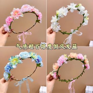 Vòng hoa mũ phong cách mới cho ngày lễ - Hoá thân thành công chúa với phụ kiện tóc 5A6X