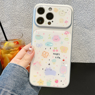 Phim hoạt hình nhỏ tươi mát và dễ thương cho iphone17promax 16promax 15promax 15pro iphone15 14promax Vỏ iphone TPU mới chống bụi