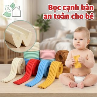 W Shape Baby Corner Guard Foam NBR Chống Thấm Nước Dính Bàn Cạnh Bảo Vệ An Toàn Gia Đình