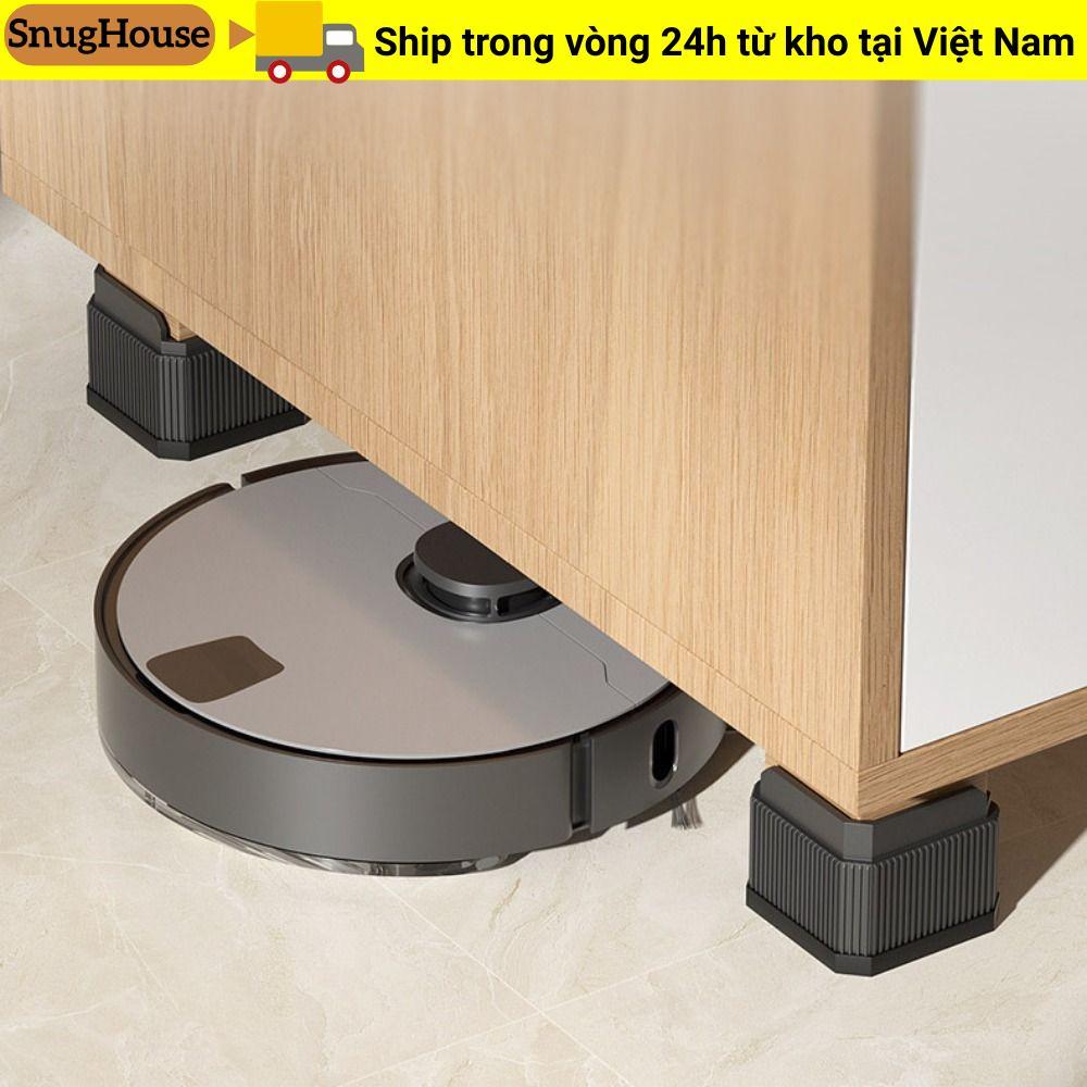 Tấm lót chân nội thất SNUGHOUSE, Tấm nâng giường hạng nặng chống trượt, Tấm nâng giường vuông tròn chất lượng cao có thể điều chỉnh để bàn Ghế Sofa Chân ghế