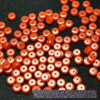 ((20 Chiếc) Nam Đỏ 6 x 4 Mm Abacus Hạt Cắt Thẳng Rời Hạt Tự Làm Vòng Tay Miếng Đệm Phụ Kiện