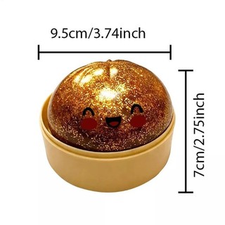 Đồ chơi squishy bánh bao lấp lánh kèm hộp, bóp giảm căng thẳng