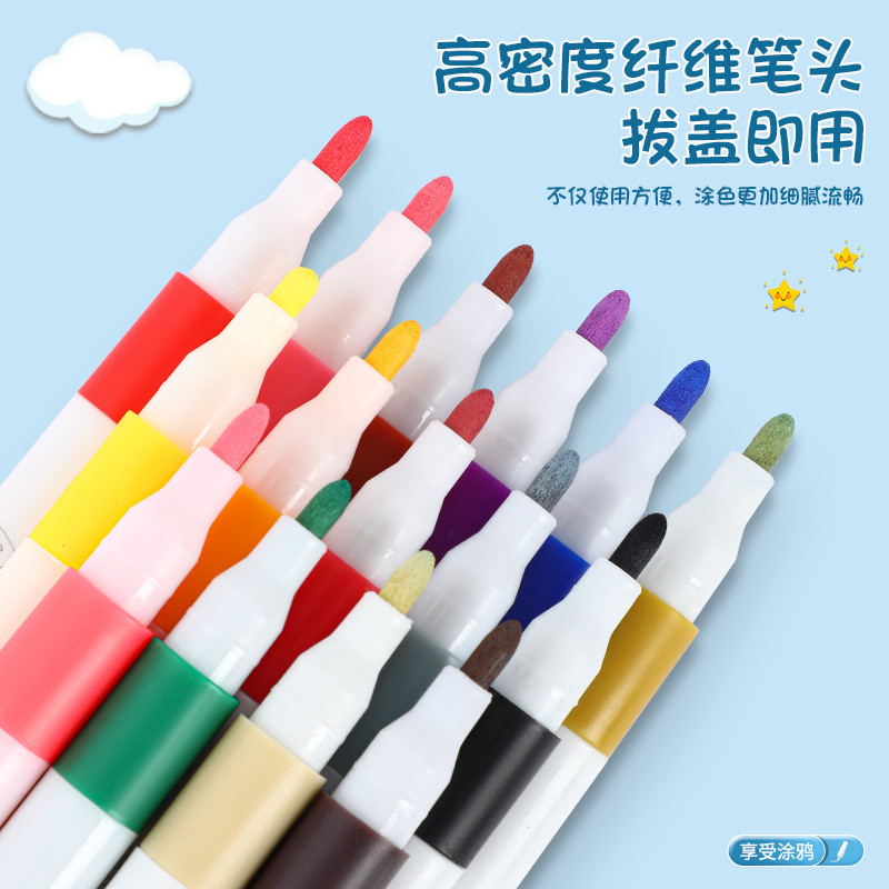 Acrylic Đánh Dấu Hộp Quà Tặng Loại Trẻ Em Vẽ Màu Xếp Chồng Màu Trẻ Em Sử Dụng Bút Màu Nước Tranh Chống Thấm Nước 2026.4.28
