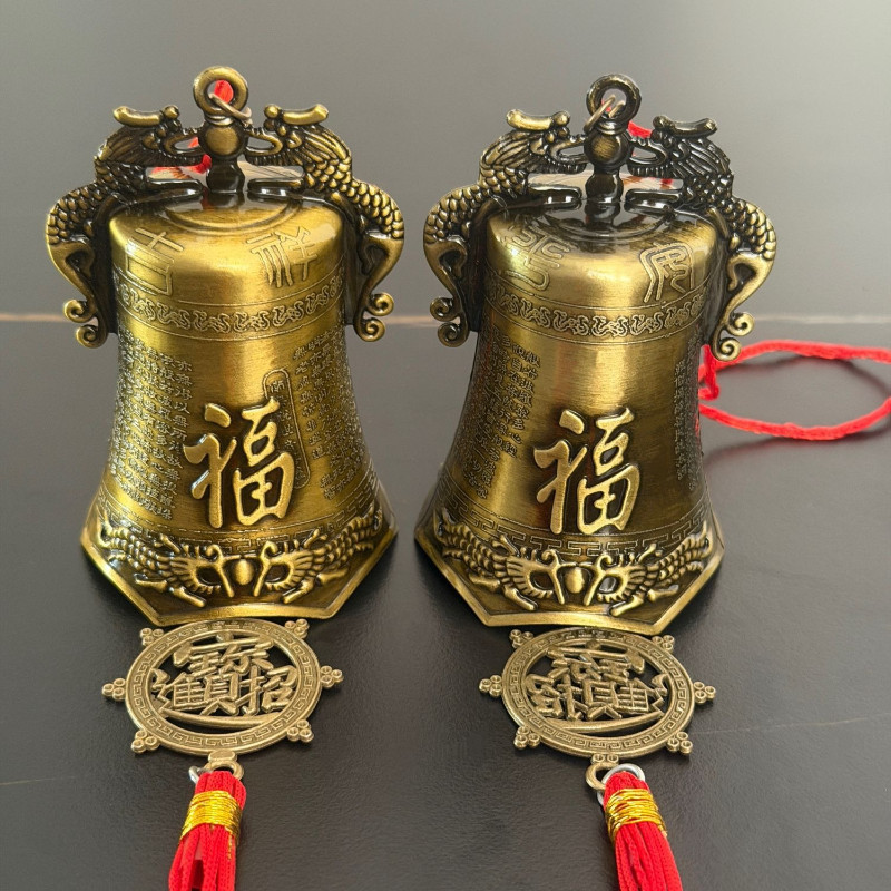 Chuông Đồng Phong Thủy – Trang Trí Nhà, Chùa, Du Lịch, Chiêu Tài Lộc, May Mắn & Bình An