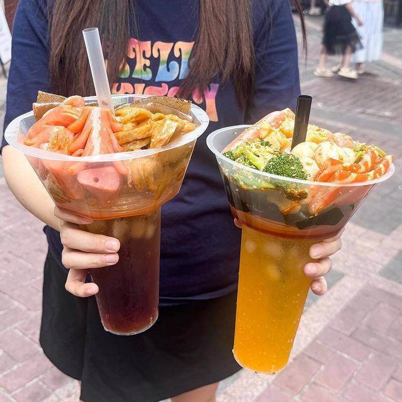 JINHF Bong Bóng Trà Sữa Trái Cây Sna Cốc Bộ Cho Người Lớn Trẻ Em Cốc Có Ống Hút Và Nắp Du Lịch Dã Ngoại Trường Sử Dụng HOT