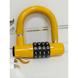 Ổ khoá số, khoá cài mật mã 4 số chữ U siêu bền, chống trộm, khóa công nghệ thái lan