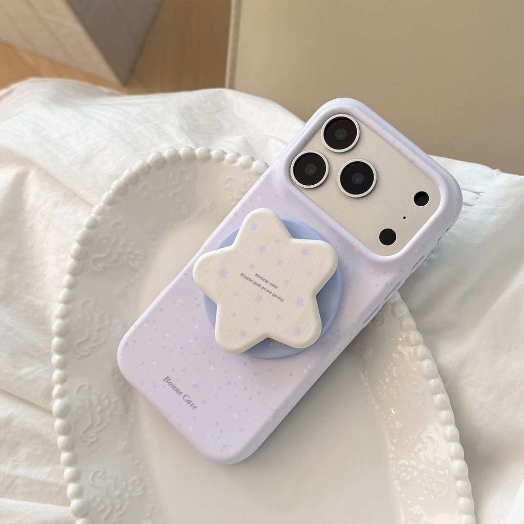 Ốp lưng iPhone Ngôi Sao Tím thích hợp cho iPhone 17 Pro Max, 17, 16, 15, 14, 13 với phong cách đính kèm từ tính