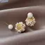 Bluelover Bông Tai Ngọc Trai Vỏ Hoa Bóng, Phong Cách Vintage Thanh Lịch Cho Tiệc Cưới