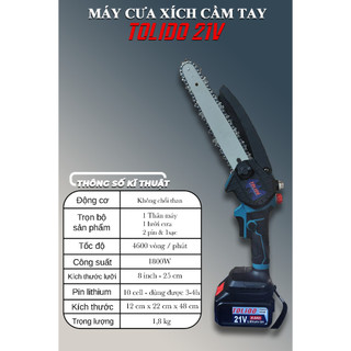XẢ HÀNG (TẶNG XÍCH DỰ PHÒNG) Máy cưa không chổi than hàng . lưỡi 8 inch,có hệ thống tra dầu tự động